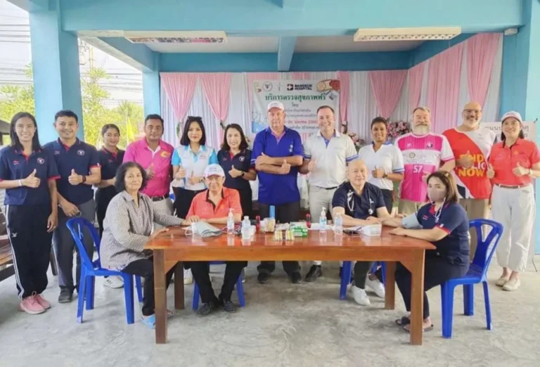 Community healthcare collaboration: Rotary Club of Royal Hua Hin, Spine Clinic, and Bangkok Hospital unite to serve Hin Lek Fai residents